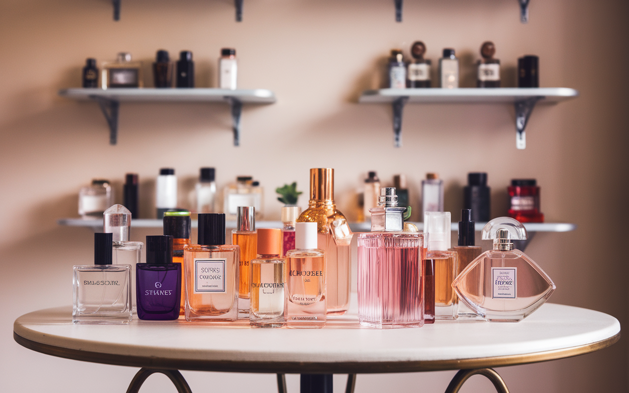 Flacon de parfum authentique avec verre épais et vaporisateur de qualité