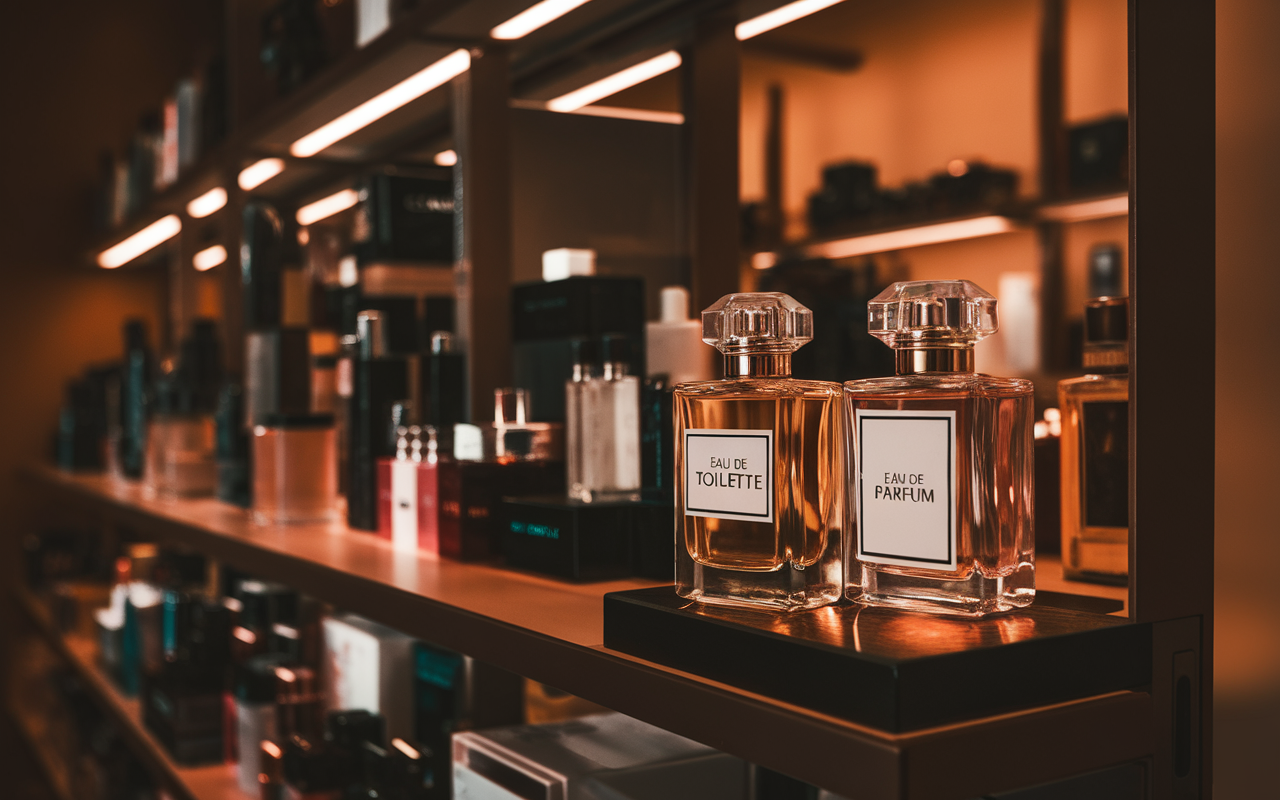 Différence de concentration entre eau de toilette et eau de parfum